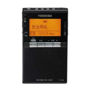 東芝 TY-SPR8(KM) ワイドＦＭ対応 FM／AM 携帯ラジオ ブラック｜kimuraya-select