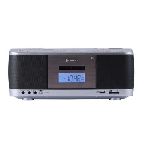 東芝 AX-KCR70(S) CDラジカセ 声くっきり機能搭載 Bluetooth録音対応 シルバー