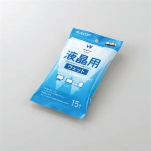 エレコム WC-DP15PN4 液晶用ウェットクリーニングティッシュ 15枚｜kimuraya-select