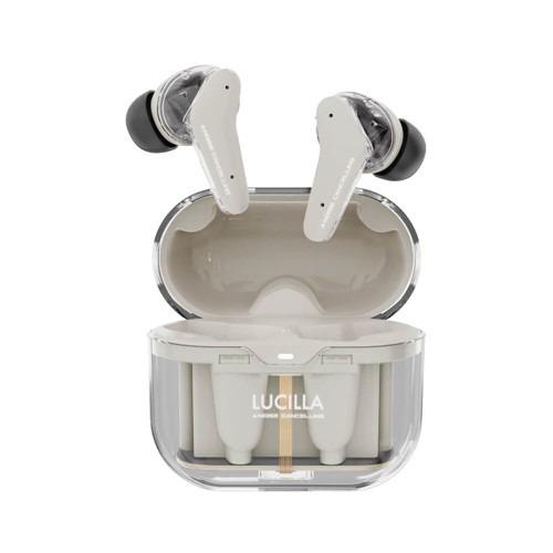 LUCILLA TWS010BE 完全ワイヤレスイヤホン ノイズキャンセリング機能搭載 左右分離 B...
