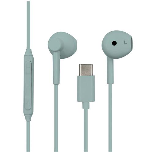 LUCILLA HPTCLU003MB TypeC ステレオイヤホン  モーヴブルー