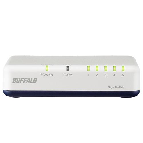 BUFFALO LSW7GT5EPWH Giga対応 スイッチングハブ 5ポート プラスチック筐体 ...