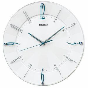 「納期約2週間」セイコークロック　KX214W　スタンダード　電波掛時計　白パール塗装(光沢仕上げ)　スイープセコンド　インテリア掛時計