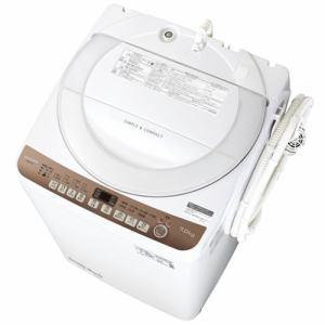 「納期約2週間」「配送設置商品」SHARP シャープ EST713 穴なしステンレス槽 7Kg (ベースモデル：ESGE7E)「縦型」