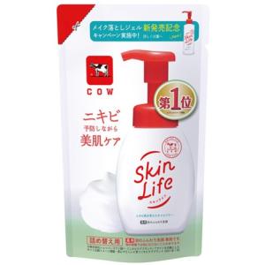 【医薬部外品】牛乳石鹸共進社 スキンライフ 薬用泡のふんわり洗顔 詰替用 スキンライフ 140mL｜kimuraya-select