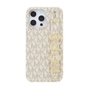 MICHAEL KORS MKSRVNLWPIP2267 iPhone 14 Pro Max用スマートフォンケース [ Vanilla ] ホワイト｜kimuraya-select