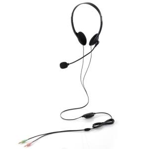 エレコム HS-HP01SBK 両耳小型3極有線ヘッドセット HSHP01SBK｜kimuraya-select