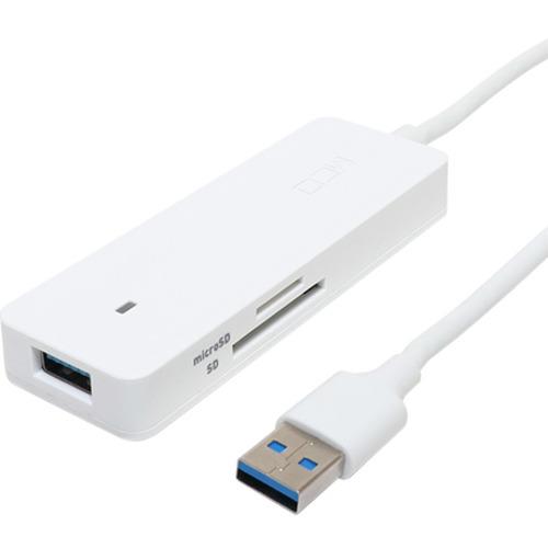 ミヨシ USH-10G2A／WH USBハブ USB3.2 Gen2対応 USB Aタイプ カードリ...