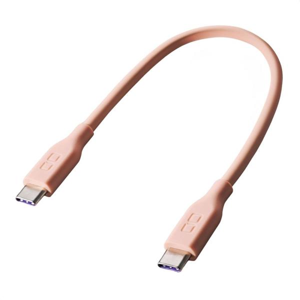 CIO シリコンケーブルN2 CtoC 240W 0.15m ピンク CIO-SL30000N2-C...