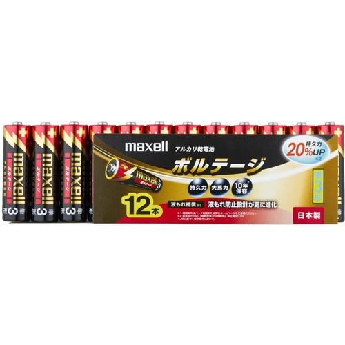 マクセル LR6(T) アルカリ乾電池「ボルテージ」 単3形　(12本シュリンクパック) 12P