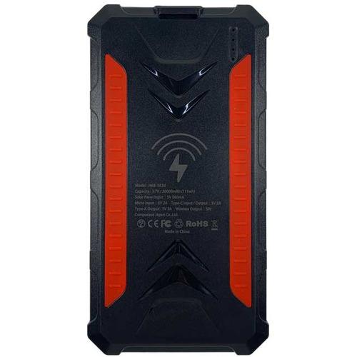 コンピューケース・ジャパン JMB-SR30-BKRE ソーラー付き大容量モバイルバッテリー 300...