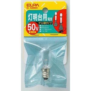 ELPA G-500H(C) 灯明台用電球 ナツメ形 50V E12 クリア｜kimuraya-select