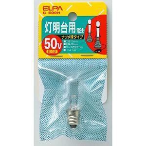 ELPA G-500H(C) 灯明台用電球 ナツメ形 50V E12 クリア｜kimuraya-select