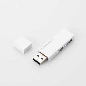 エレコム MF-MSU2B16GWH キャップ式USBメモリ ホワイト 16GB｜kimuraya-select