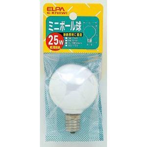 ELPA G-87H(W) ミニボール球 25W E17 G50 ホワイト｜kimuraya-select