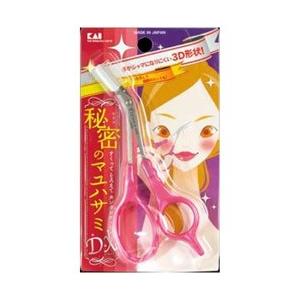 貝印 000KQ3031 クシ付きマユハサミＤＸ ピンク