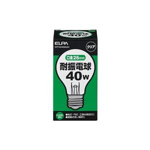 エルパ EVP110V40WA55C 耐震電球 40W E26 クリア