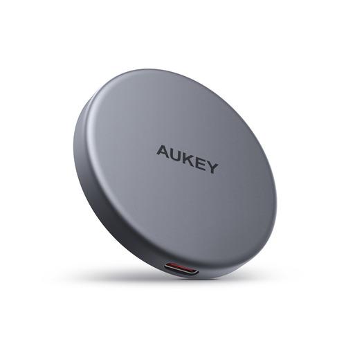 AUKEY LC-MC10-GY MagSafe対応 ワイヤレス充電器 MagFusion Aura...