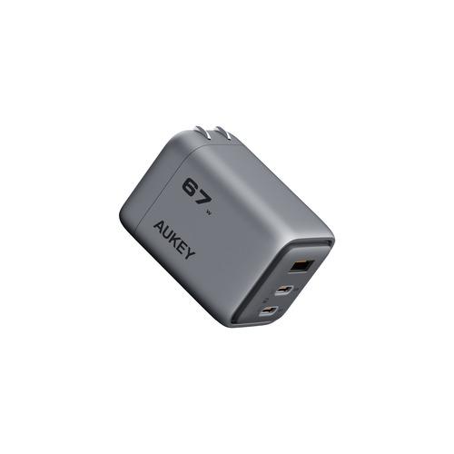 AUKEY PA-C3-GY AC充電器 PD67W Comet USB-Ax1、USB-Cx2ポー...