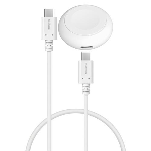 エレコム MPA-AWCDFCQWH Apple Watch 充電器 USB-C ケーブル 0.3m...