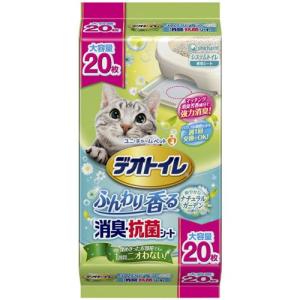 ユニチャーム(unicharm) デオトイレ ふんわり香る消臭・抗菌シート ナチュラルガーデンの香り 大容量 (20枚)｜kimuraya-select