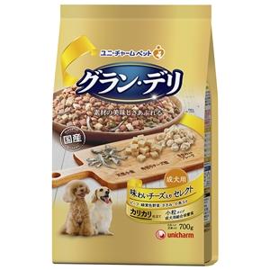 ユニ・チャーム グラン・デリカリカリ仕立て成犬用味わいチーズ入りセレクト ７００ｇ