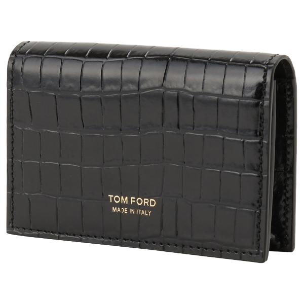 トムフォード カードケース TOM FORD Y0277 LCL239G 1N001 クロコ型押し ...