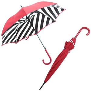 フルトン 長傘 Bloomsbury-2 Diagonal Stripe ルルギネス コラボモデル ワンタッチ ジャンプ傘 自動開き 2重構造 ブルームズバリー アンブレラ L723 023884