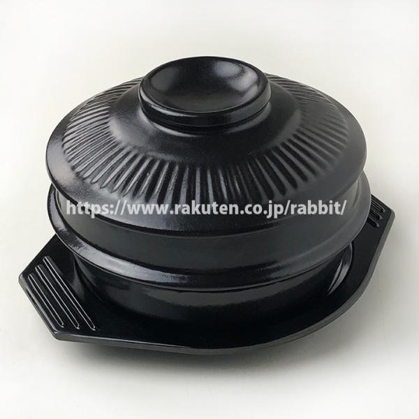 トゥッペギ　直径17cm×1個、フタ、メラミン製トレー付 サムゲタン　（直径170mm・内径157m...