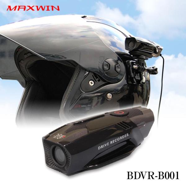 ドライブレコーダー バイク 防水 60g MAXWIN BDVR-B001 フルHD QHD WiF...