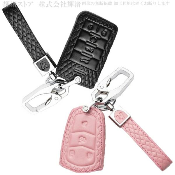 アウトレット キャデラック 本革 レザー キーケース キーカバー キーホルダー コルベット エスカレ...