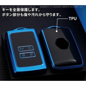 ルノー TPU スマートキーケース キーカバー...の詳細画像3