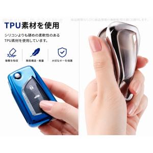トヨタ TPU キーケース キーカバー キーホ...の詳細画像3