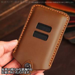 ルノー 本革 レザー ツートン スマートキーケ...の詳細画像3