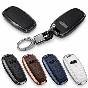 アウディ アルミ製 本革 レザー メタル スマー...の商品画像