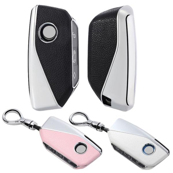 BMW レザー TPU 軽量 キーケース キーカバー U06 G60 2 5 7シリーズ G70 X...