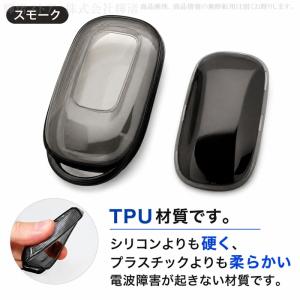 ホンダ TPU 透明 クリアー スモーク キー...の詳細画像3