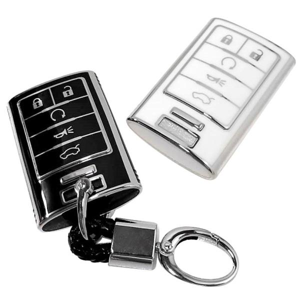 キャデラック TPU キーケース キーカバー キーホルダー コルベット エスカレード ATSL CT...