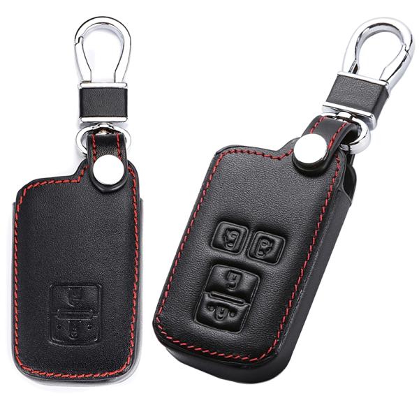 トヨタ 牛本革 レザー キーケース キーカバー プリウスa 40系後期 ハリアー60 シエンタ ヴォ...