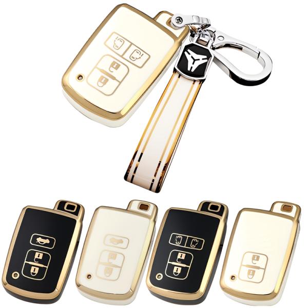 トヨタ TPU キーケース キーカバー プリウスa 40系後期 ハリアー60系 シエンタ ヴォクシー...