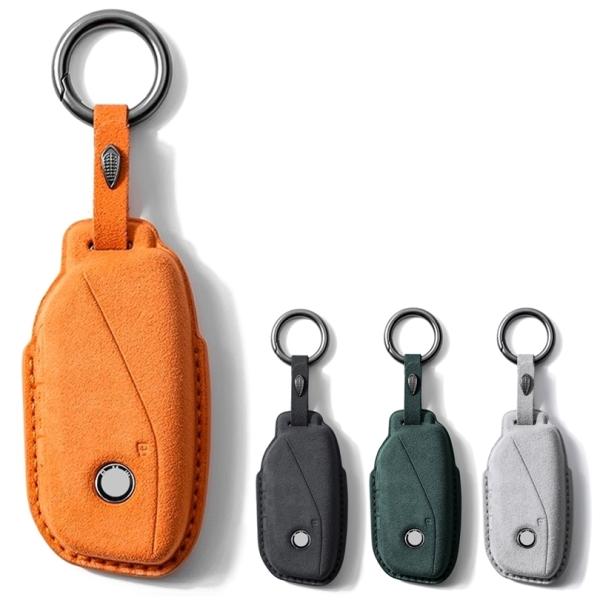 BMW スエード調 レザー キーケース キーカバー U06 G60 2 5 7シリーズ G70 X1...