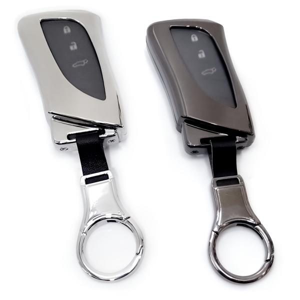 レクサス レザー メタル 合金 黒革 キーケース キーカバー LBX NX250 NX350h NX...