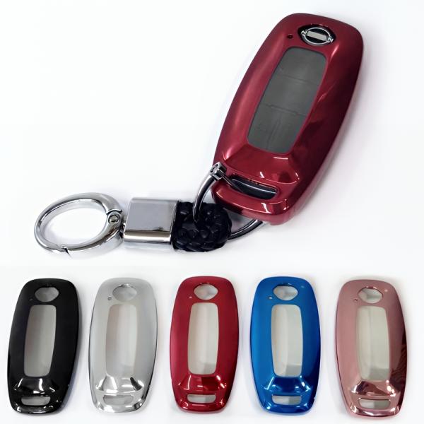 日産 TPU スマートキーケース キーカバー ニッサン オーラ後期 アリア エクストレイル サクラ ...