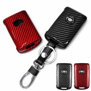 マツダ リアルカーボン製 キーケース キーカバー CX3 CX30 CX5 CX60 CX8 CX80 MX30 ロードスター マツダ2 マツダ3 マツダ6 アクセサリー キーレス キーホルダー