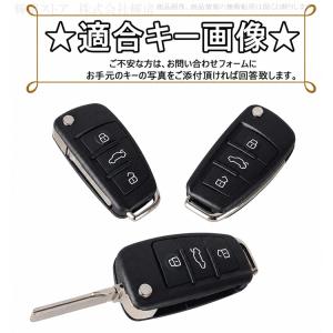 アウディ シリコン カーボン調 スマートキーケ...の詳細画像1