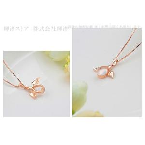 ネックレス レディース 天使 卵 ピンク ゴー...の詳細画像5