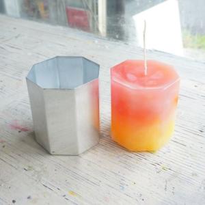 キャンドル制作用モールド （アルミ型）八角柱 8.8cm×7.9cm