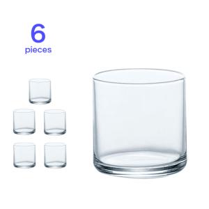 ガラス容器 キャンドル用 サークルM6個セット（フィルム付きき）