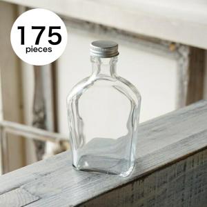 ハーバリウム 角スキットル型 ガラス瓶 200cc 10本セット キャップ付