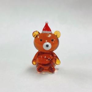 ガラス細工 サンタクマ 6個セット   [日曜祝日 配送休業]